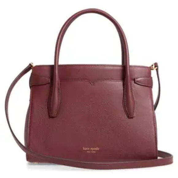 NWT Kate Spade Medium Toujours Leather Cherrywood Satchel w/ Dust Bag - Picture 2 of 9